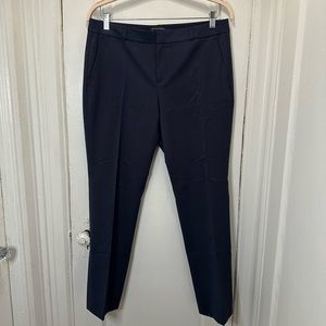 Banana Republic Ryan Solid Navy Trouser Wool Size 10